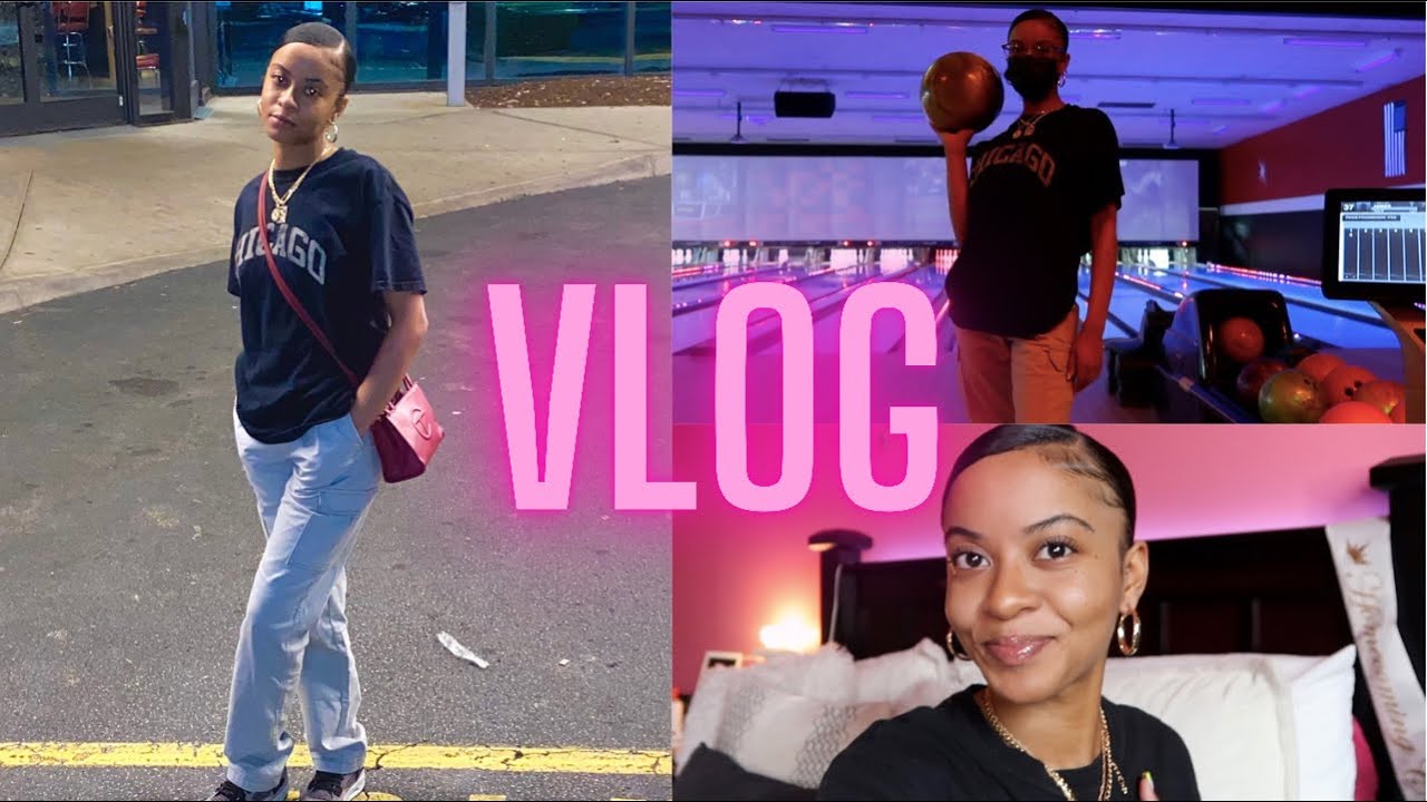 VLOG: GRWM + Bowling Date Night 🥰