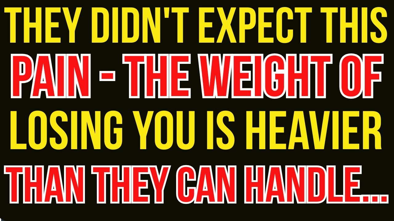 They Didn't Expect This Pain—The Weight of Losing You Is Heavier Than They Can Handle...