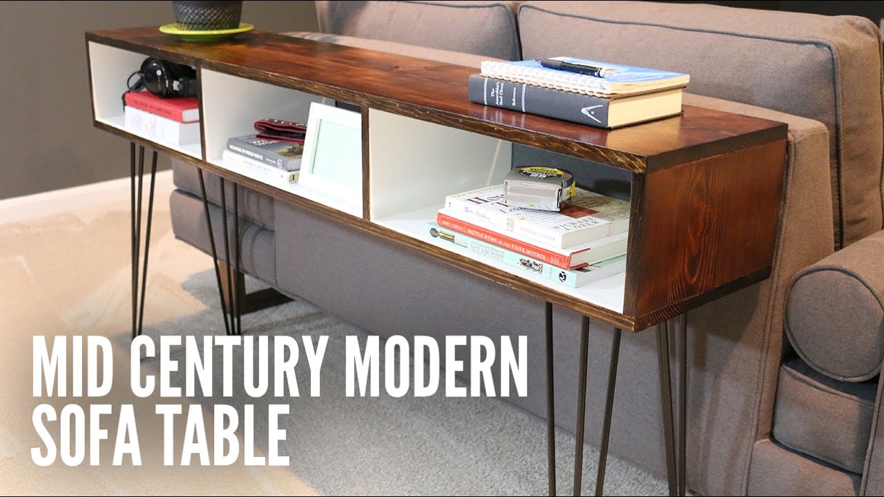 Build a Mid-Century Modern Sofa Table