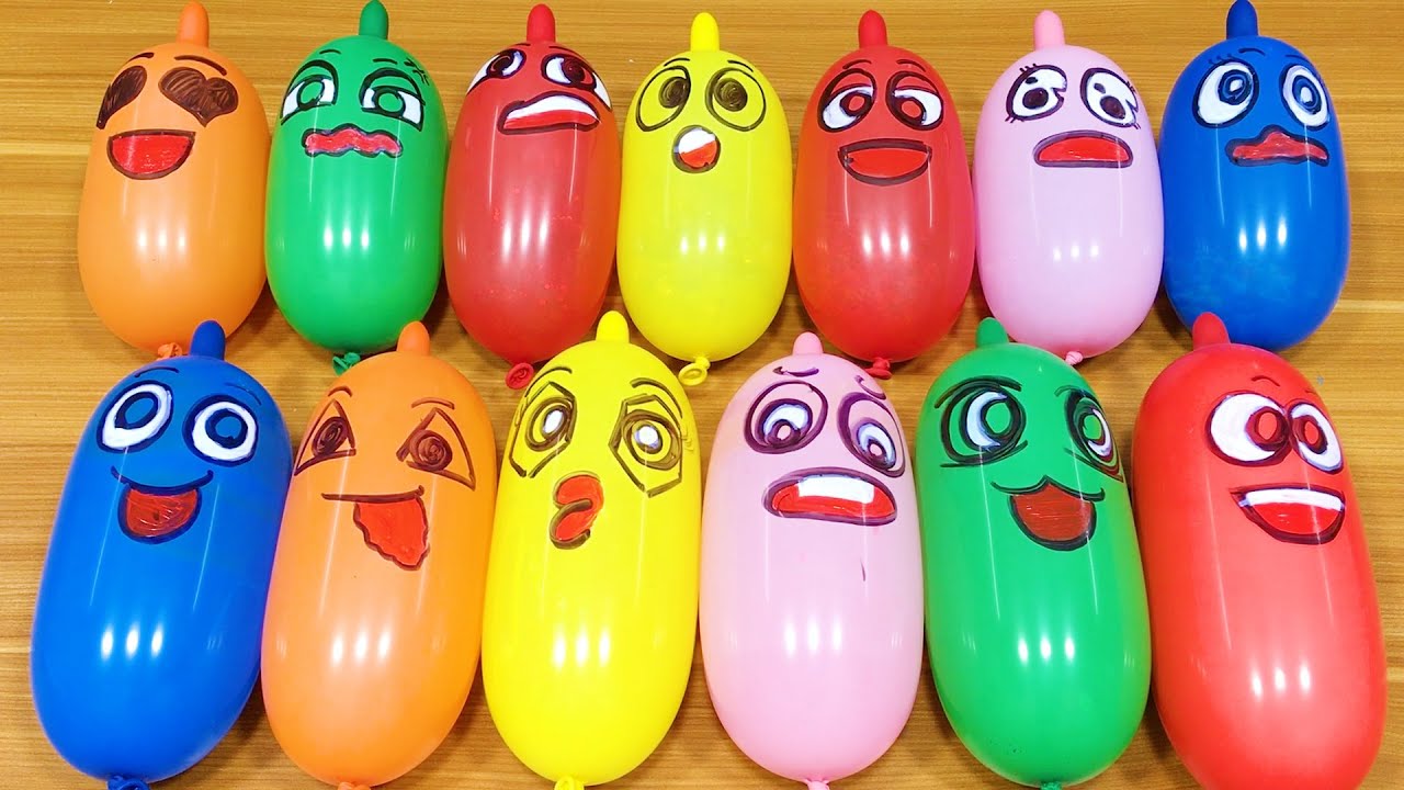 BALLOONS Slime! Making Slime with Funny Balloons - Satisfying Slime video #1217