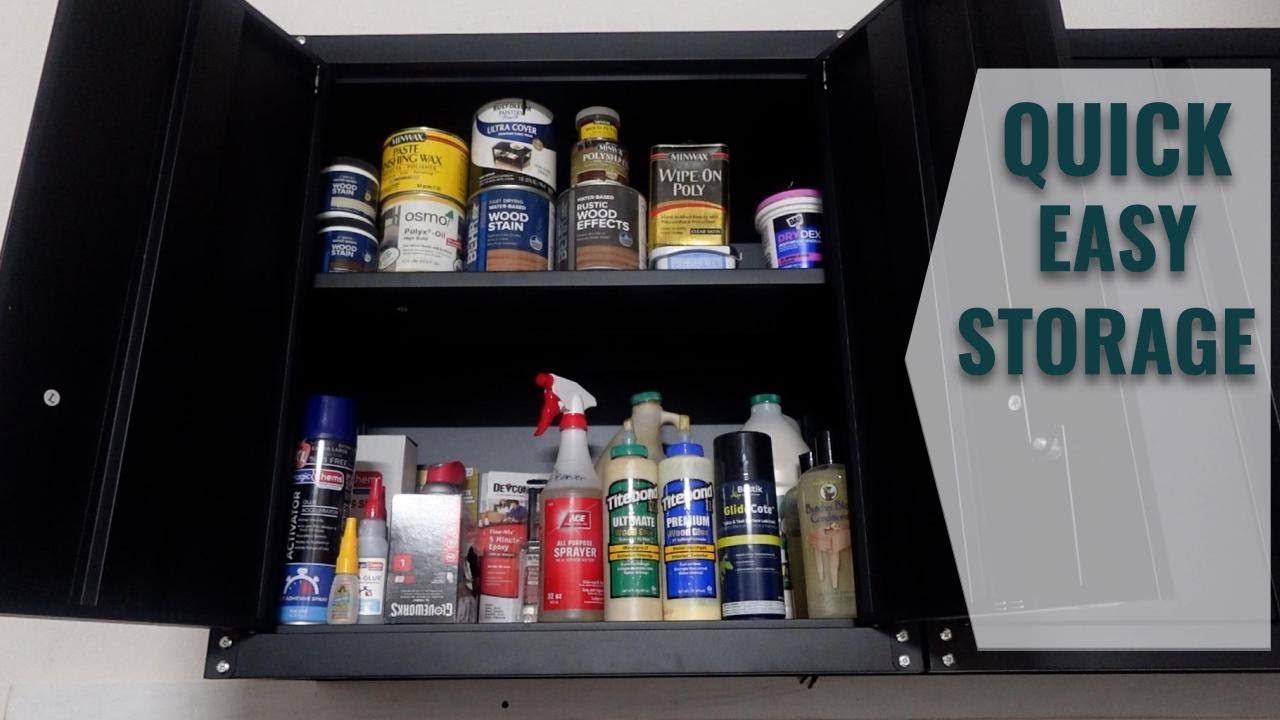 Upgrade Your Workshop Storage With These Affordable Metal Hanging Wall Cabinets