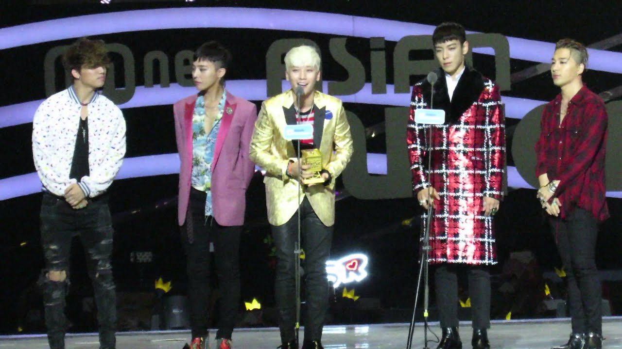 【FANCAM】 Big Bang - Best Music Video Award Speech @MAMA 2015 IN Hong Kong