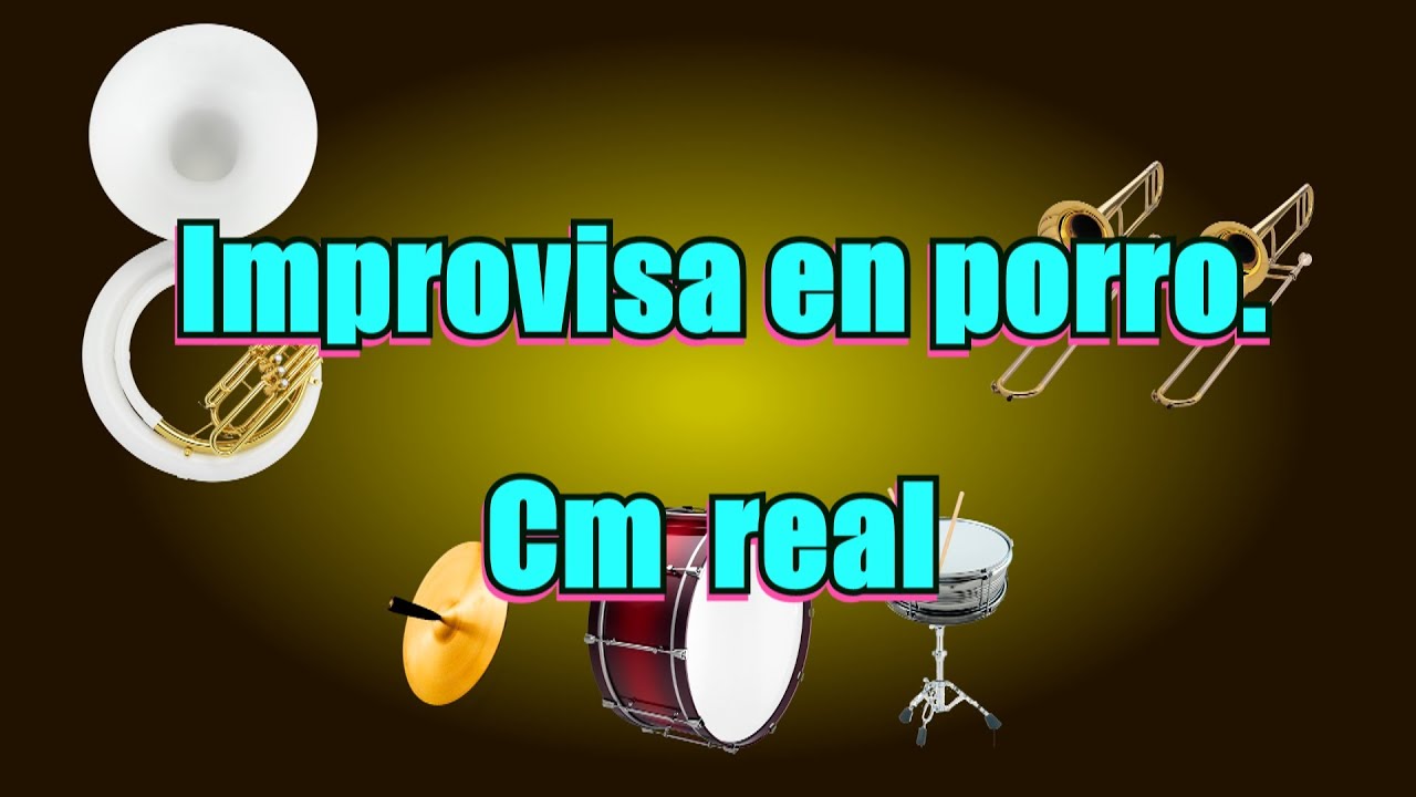 Pista para improvisar en ritmo porro (Cm)