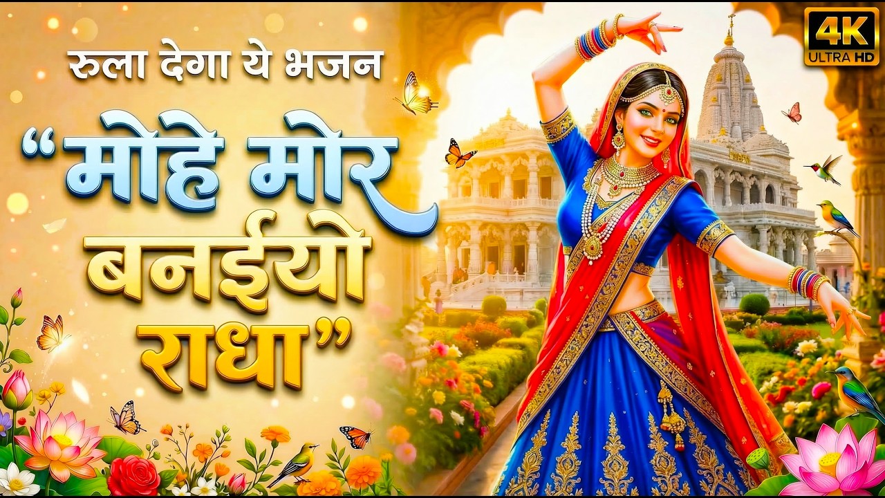 मोहे मोर बनइय्यो राधा |Mohe Mor Banaiyo Radha Apne Vrindavan Ko|Peaceful Radha Krishna Bhajan#radha