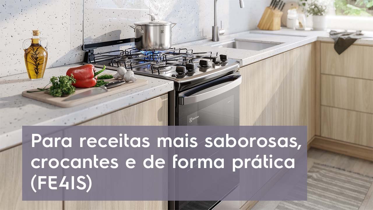 Conhe&ccedil;a o Fog&atilde;o 4 bocas Electrolux Efficient (FE4IS)