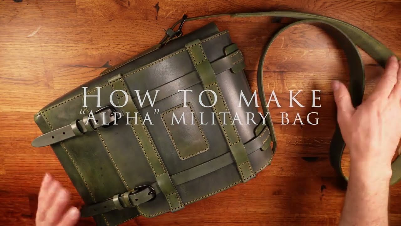 How to make Alpha military bag   PDF and DXF file