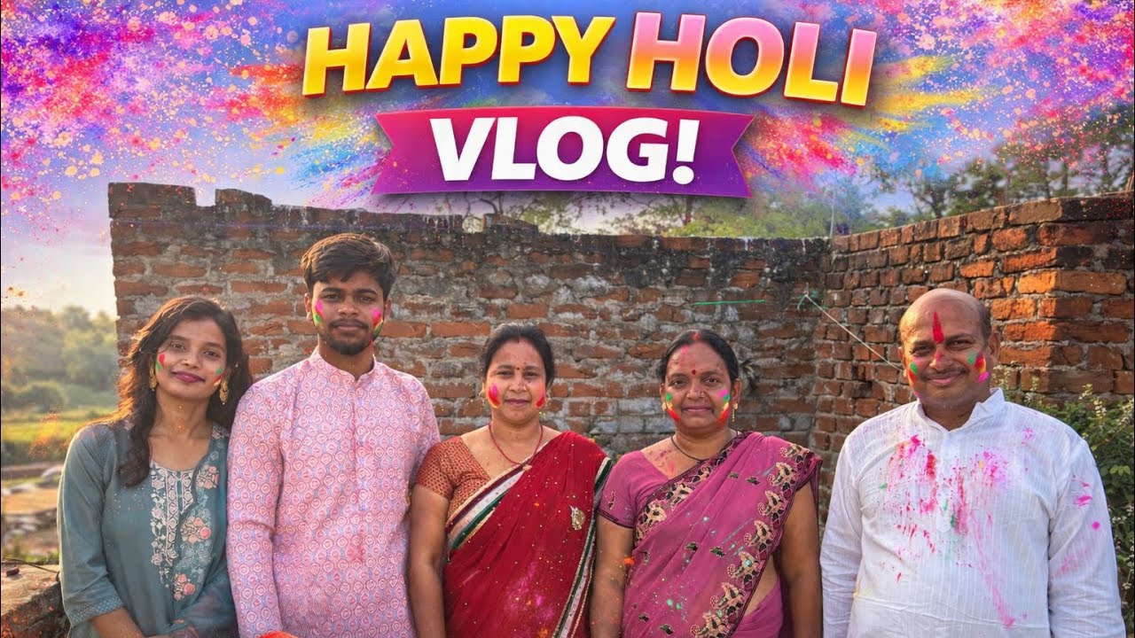Celebrating Holi with Family | Full Vlog 🌸