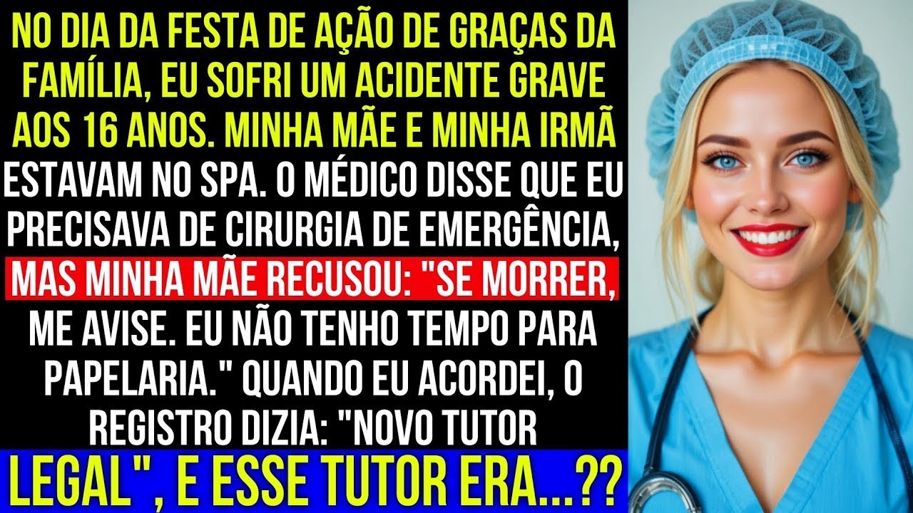 Na festa de família, sofri um grave acidente aos 16 anos  Minha mãe recusou a cirurgia  “Novo tut
