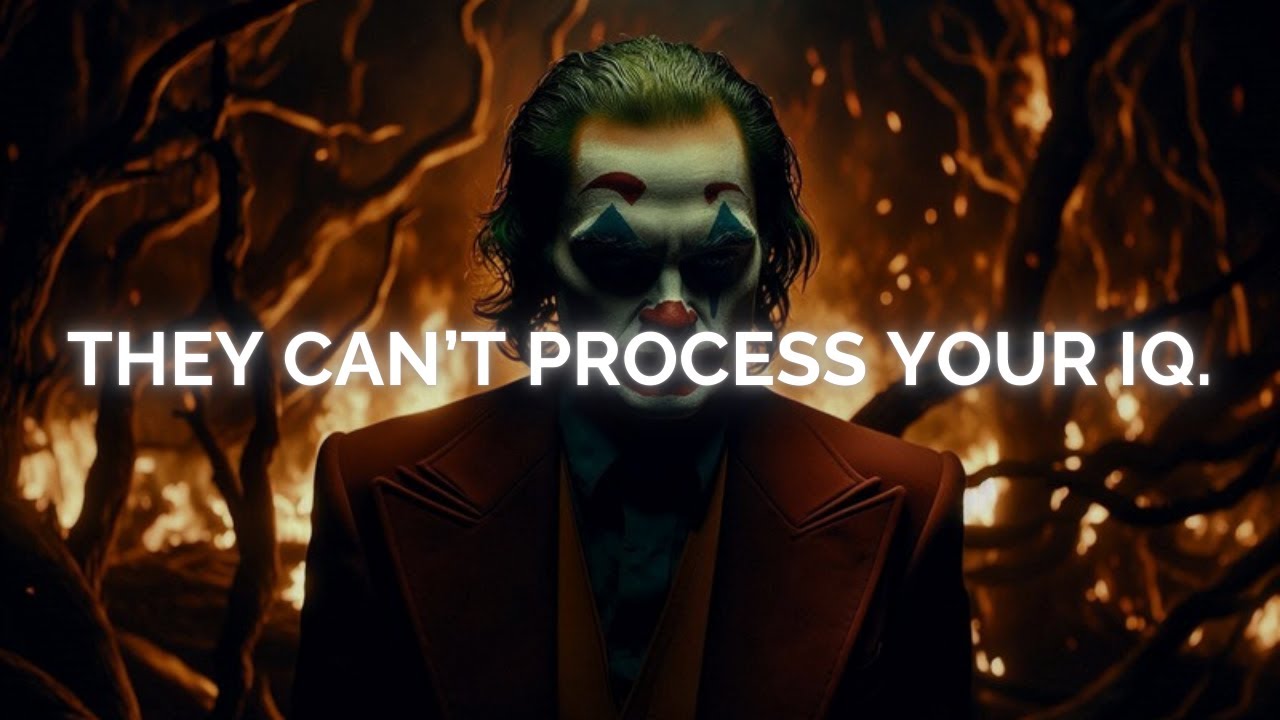 U MOVED SO CLEAN… THEY CALL IT COLD-BLOODED GENIUS - Joker Speech (Dark Motivation)