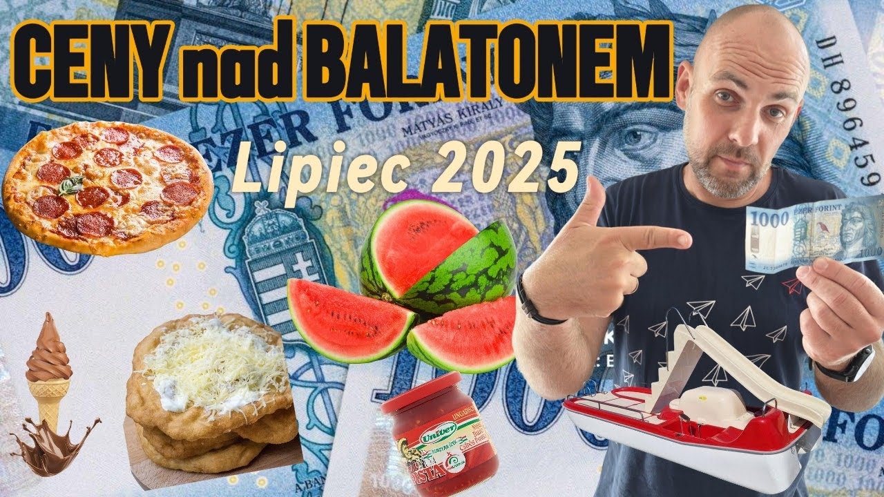 Ceny nad Balatonem - Węgry Lipiec 2025 produkty spożywcze, restauracje, lody, atrakcje #balatonfüred