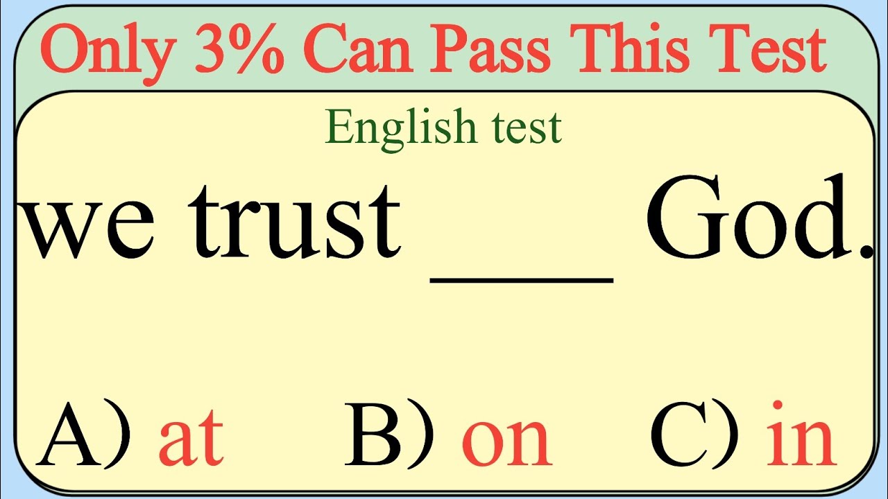 Mixed English Grammar Quiz: Only 5% can pass This Test 