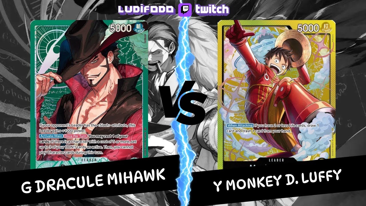 OP14-EB04: Ranked Sim G Dracule Mihawk VS Y Monkey D. Luffy - One Piece TCG Card Game