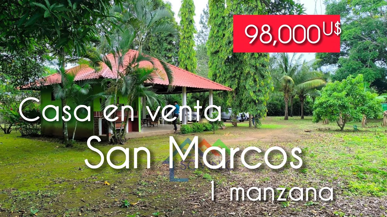 Casa en venta San Marcos / Nicaragua 
