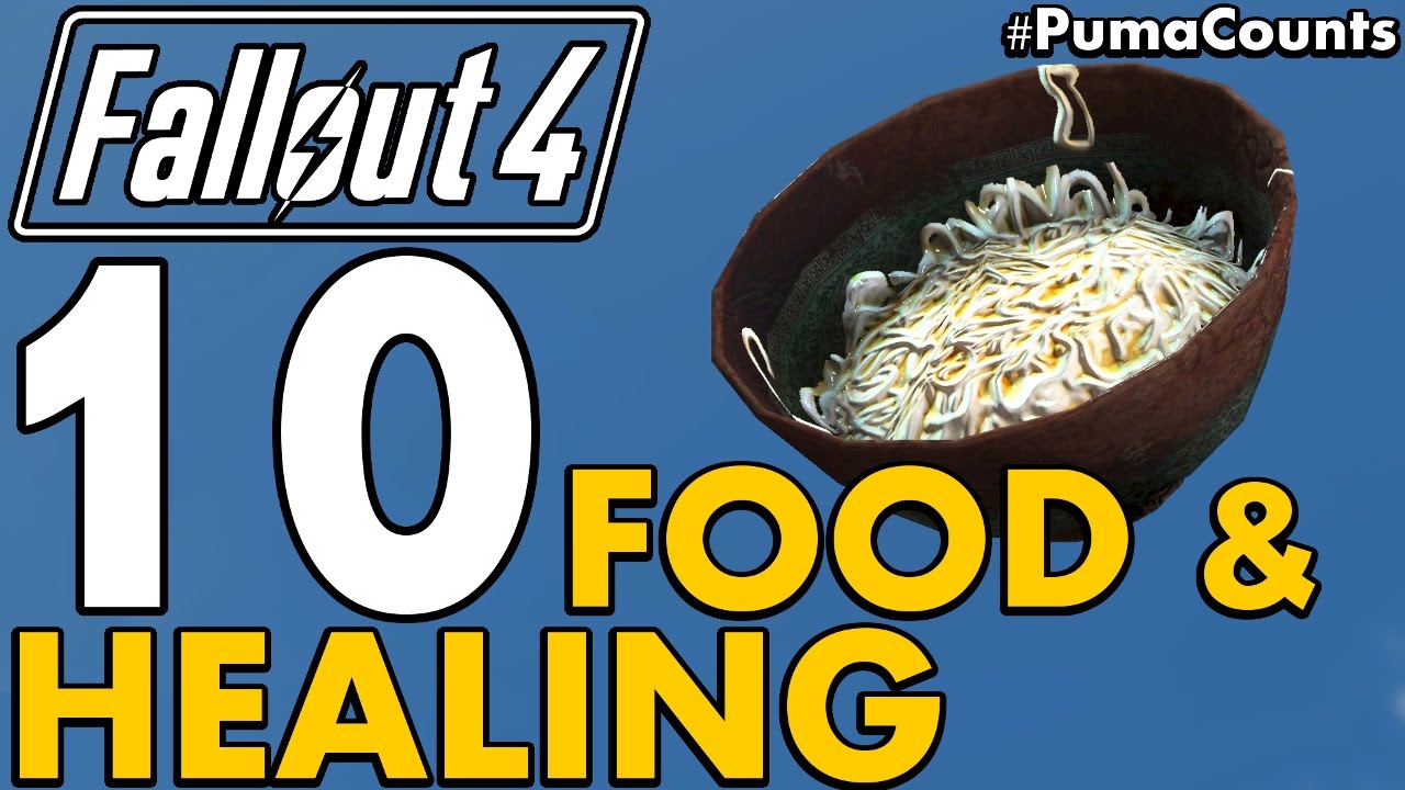 Top 10 Best Food Consumables and other Healing Items in Fallout 4 (Survival Mode) #PumaCounts