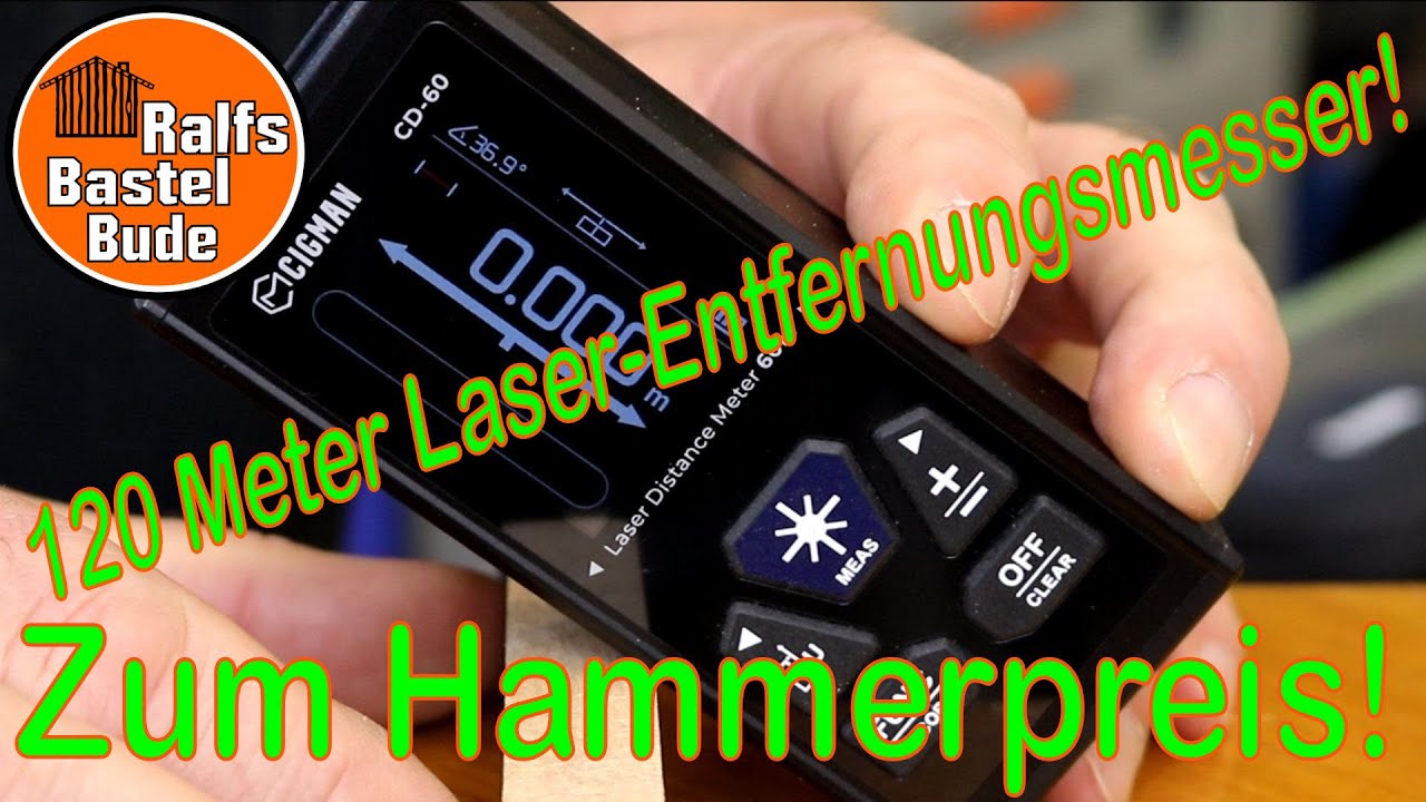 Laser Entfernungsmesser mit 120 Meter Reichweite! Cigman cd 60