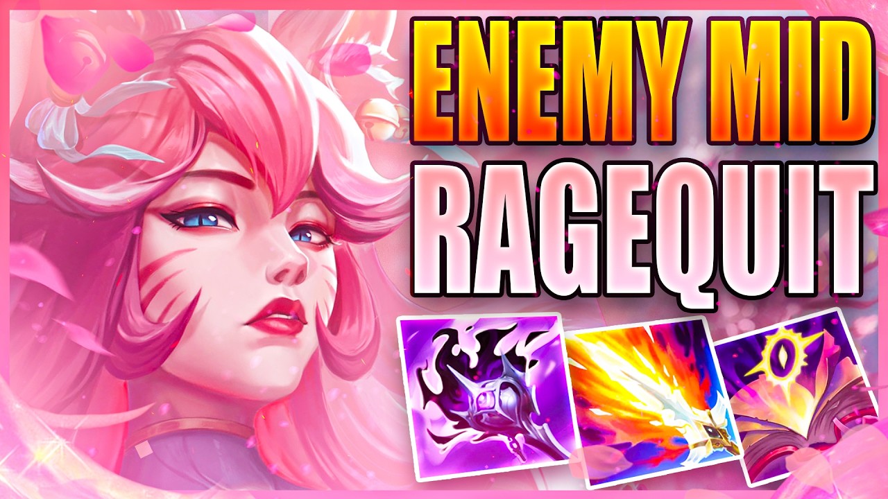 I MADE ENEMY MID LANE RAGE QUIT IN CHALLENGER