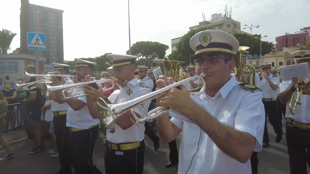 Procesión marinera Fiestas del Carmen La Isleta. Agrupación Musical La Salle.