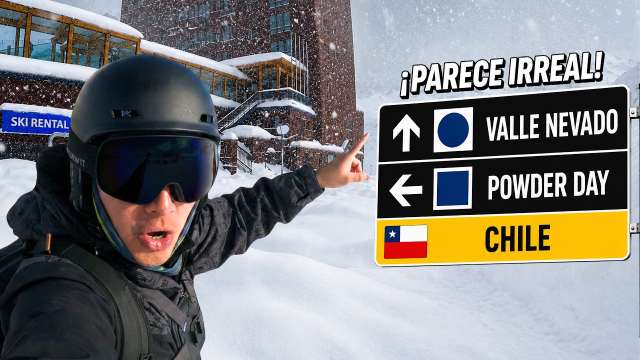 Nieve 100% Powder: Así es un Día en la Cordillera de los Andes Chilenos ❄️⛷️