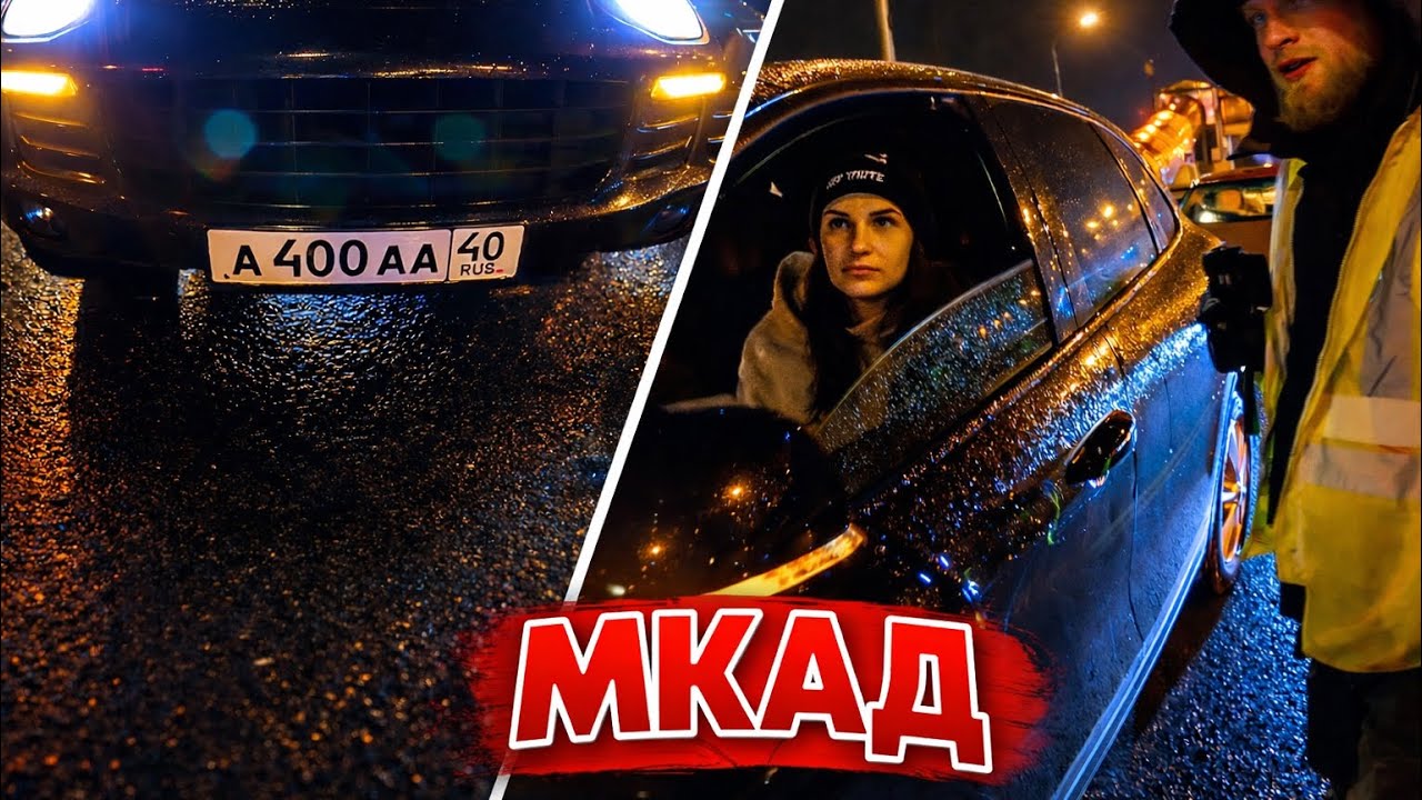 Нарушители с блатными номерами - Держим обочину на МКАД - КОНФЛИКТ!!!