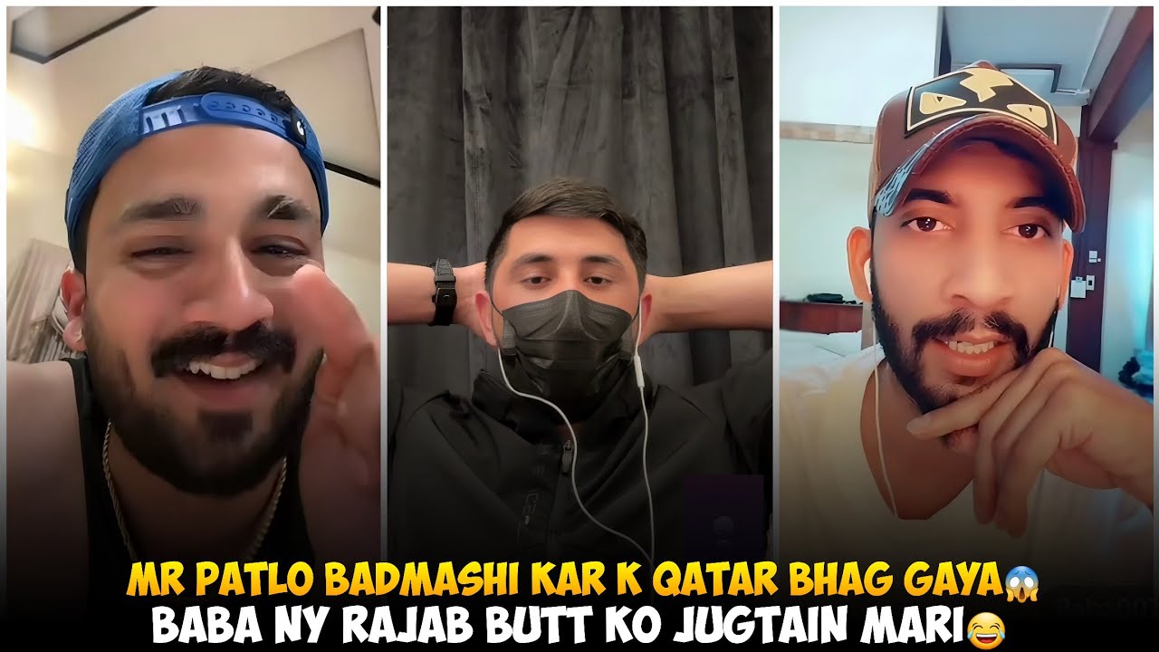 Mr Patlo Badmashi Kar K Qatar Bhag Gaya | Baba Ny Rajab Butt Ko Jugtain Mari | Rajab Vs Baba Funny 