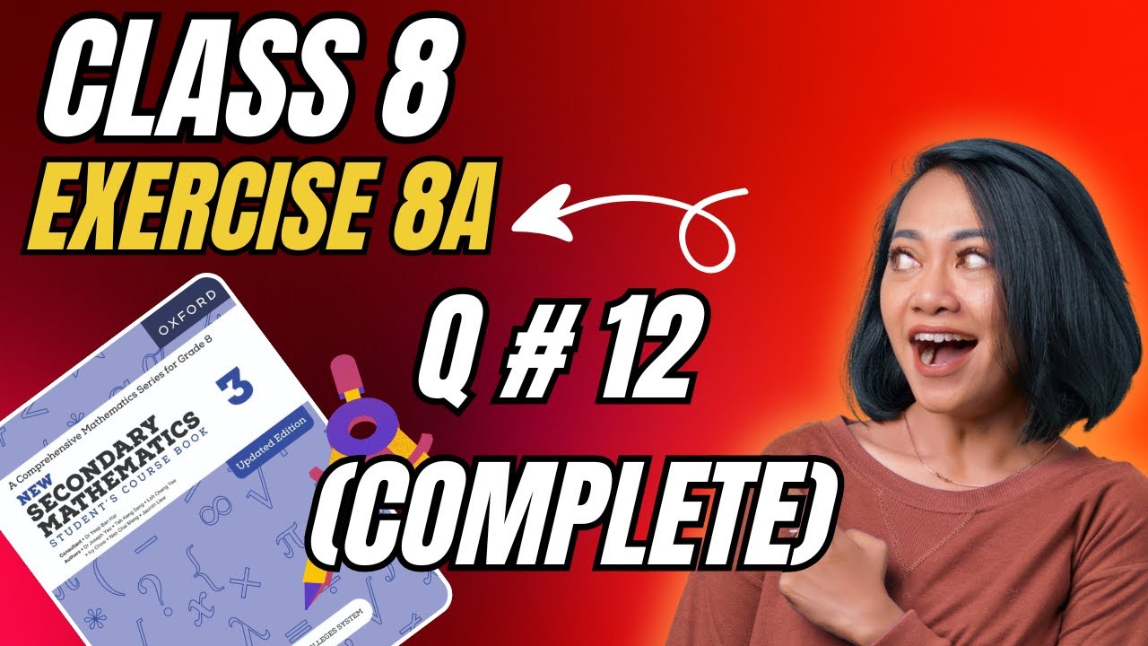 Maths Class 8 Ex 8A Q No 12 (Complete) | Mensuration Full Concept | No Confusion Guaranteed 🔥