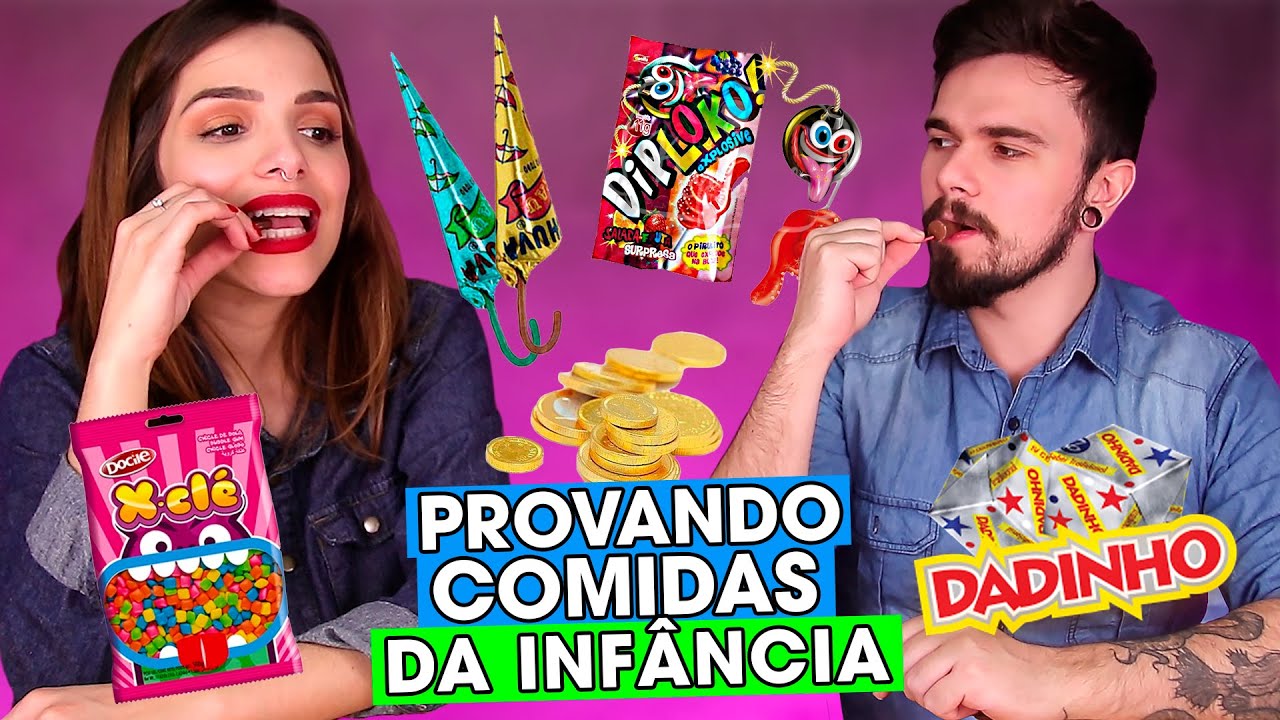 *PROVANDO COMIDAS da nossa INFÂNCIA 2* moeda de CHOCOLATE, DADINHO, Xclé