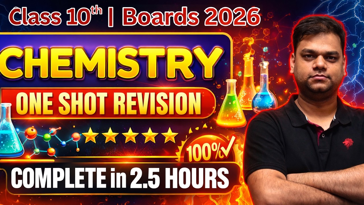 Complete 10th CHEMISTRY in One Shot🔥 || Class 10 Science Board Exam