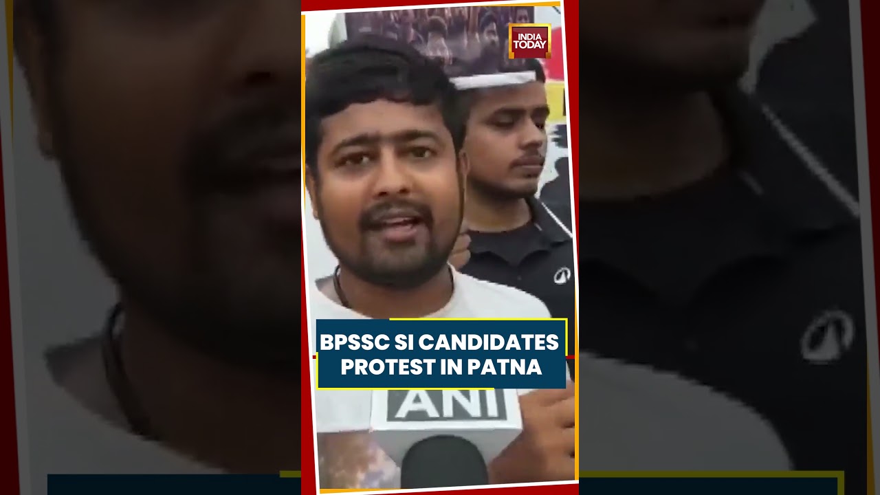 BPSSC SI Candidates Protest In Patna, Demand Immediate Physical Test Dates #biharnews #shorts #bpsc