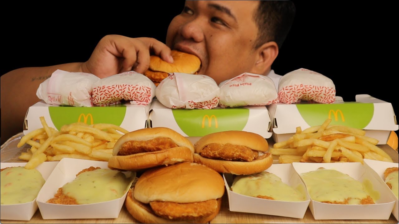 5X McCRISPY CHICKEN FILLET ALA KING | 3 McCRISPY CHICKEN SANDWICH MUKBANG ASMR | MUKBANG PHILIPPINES