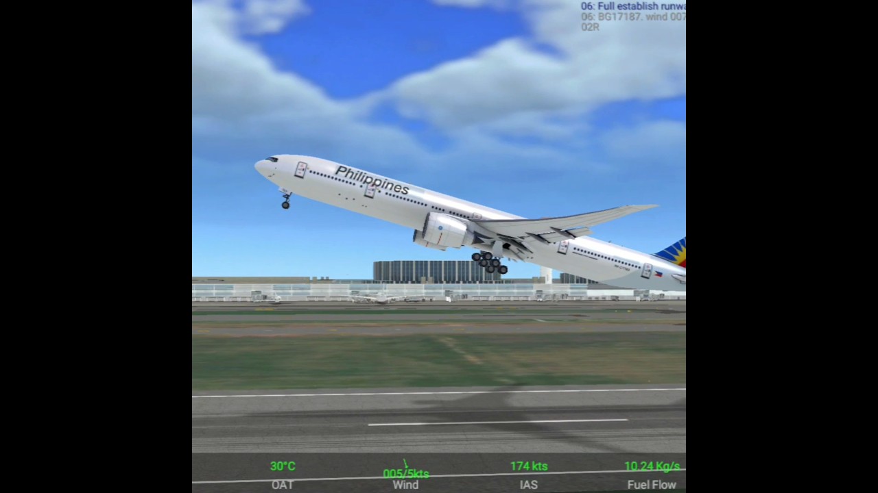 Real Flight Simulator Philippines airlines ✈️ Real-Time Takeoff | RFS 