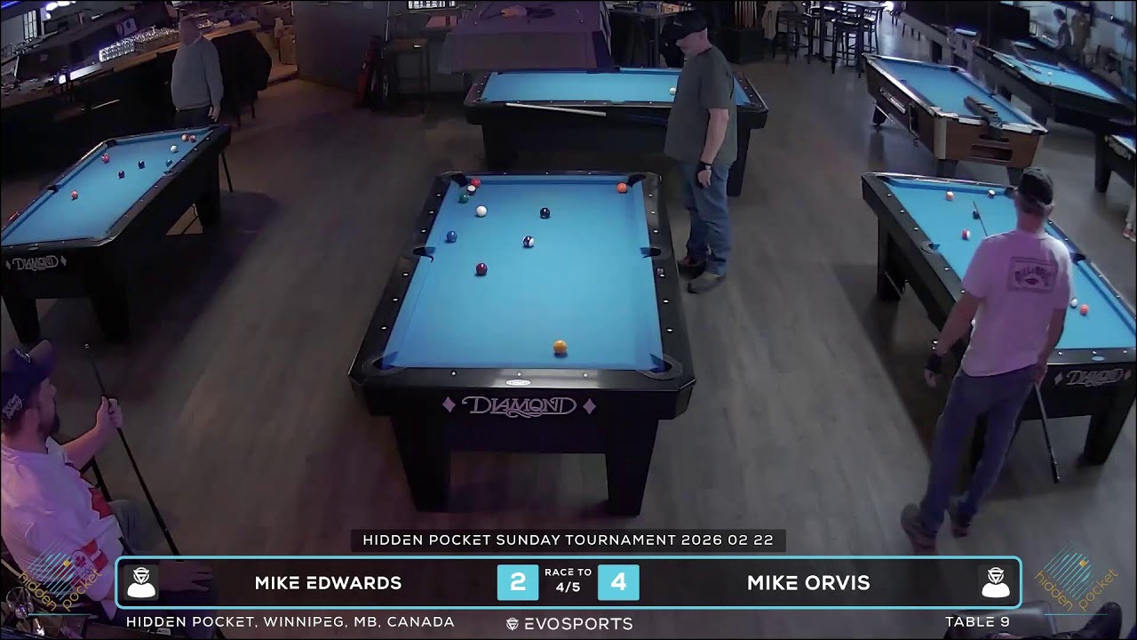MIKE EDWARDS vs MIKE ORVIS - HIDDEN POCKET - TABLE 9 | EvoSports