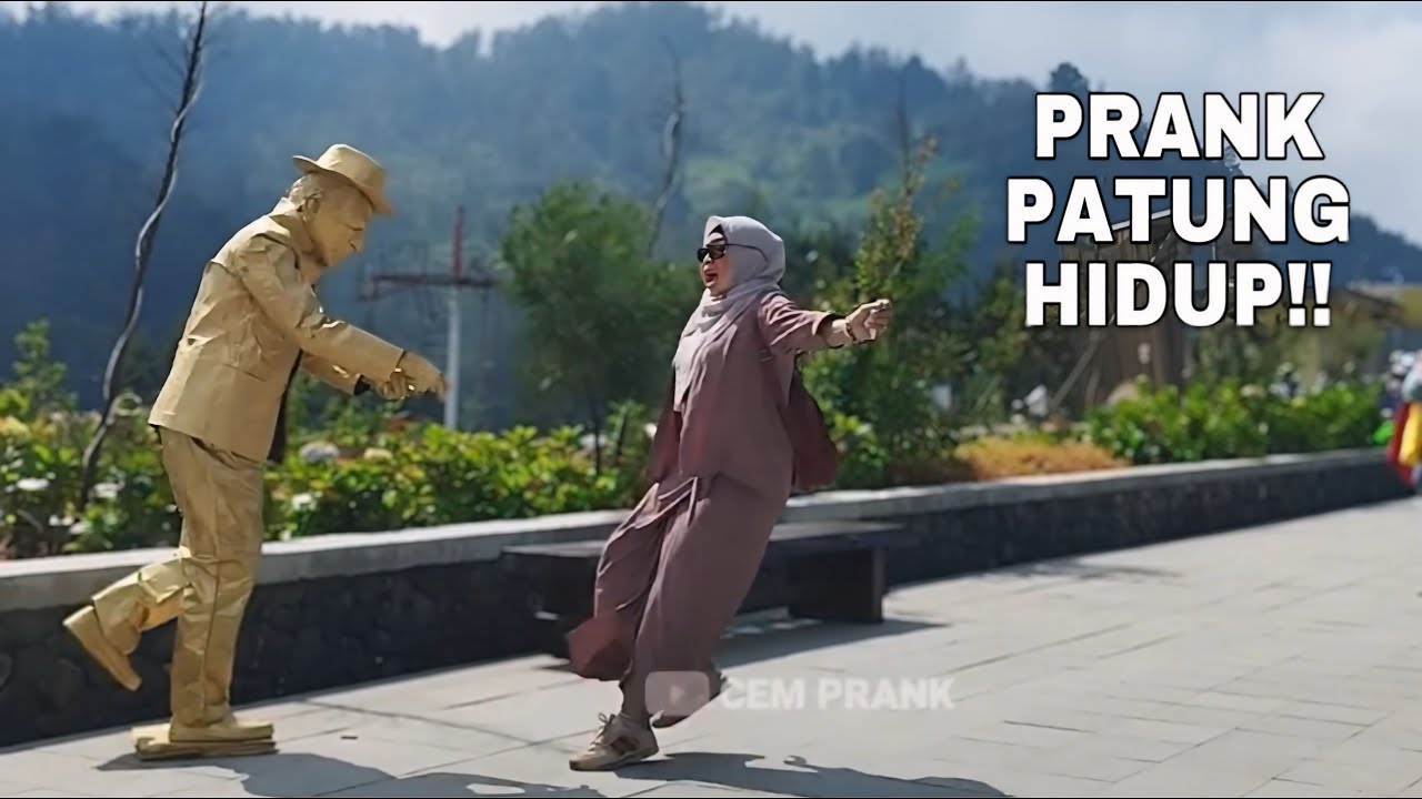 Prank Patung Hidup Bikin Ngakak..!! Statue Prank Funniest Reaction