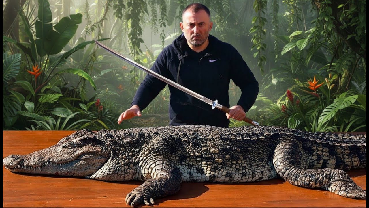 GRILLED CROCODILE SHASHLIK: How to Make Exotic BBQ Skewers on the Grill by GEORGY KAVKAZ