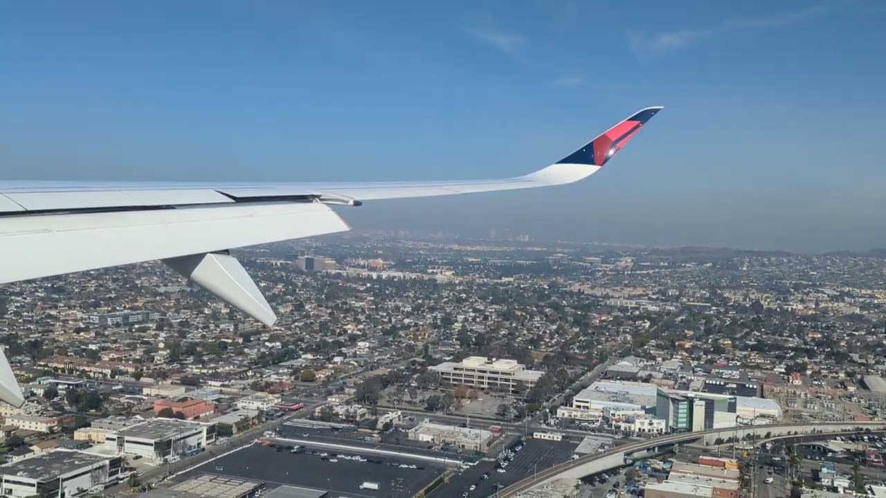 Delta Air Lines A350 Landing ATL - LAX