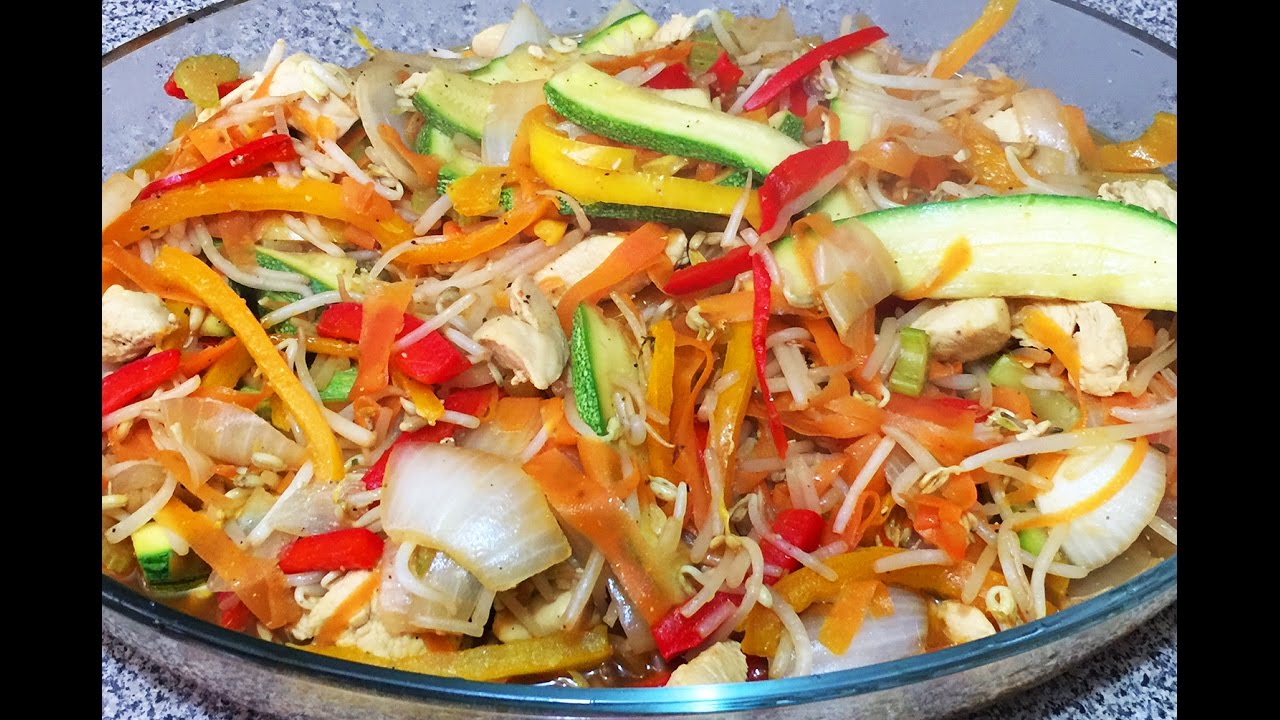 Como hacer chop suey / germen de soya