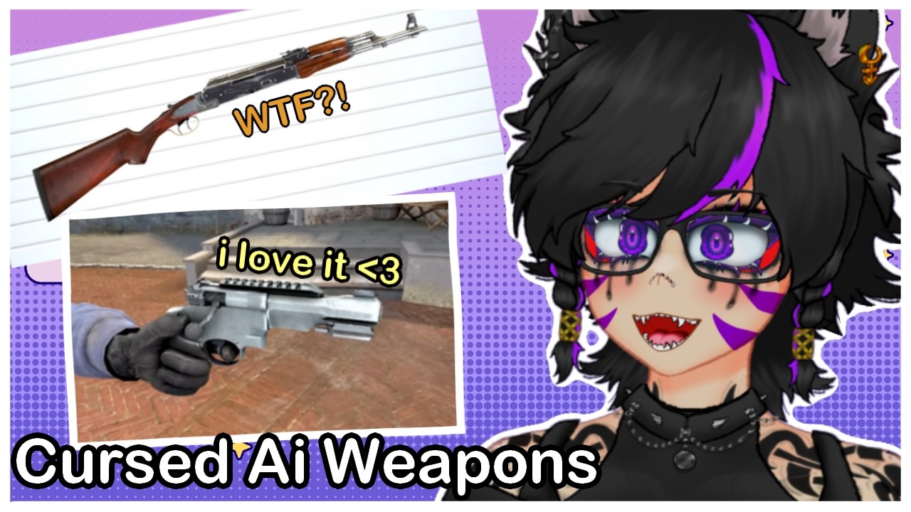 Fenyx Reacts to ' CURSED AI WEAPONS 1 & 2 '