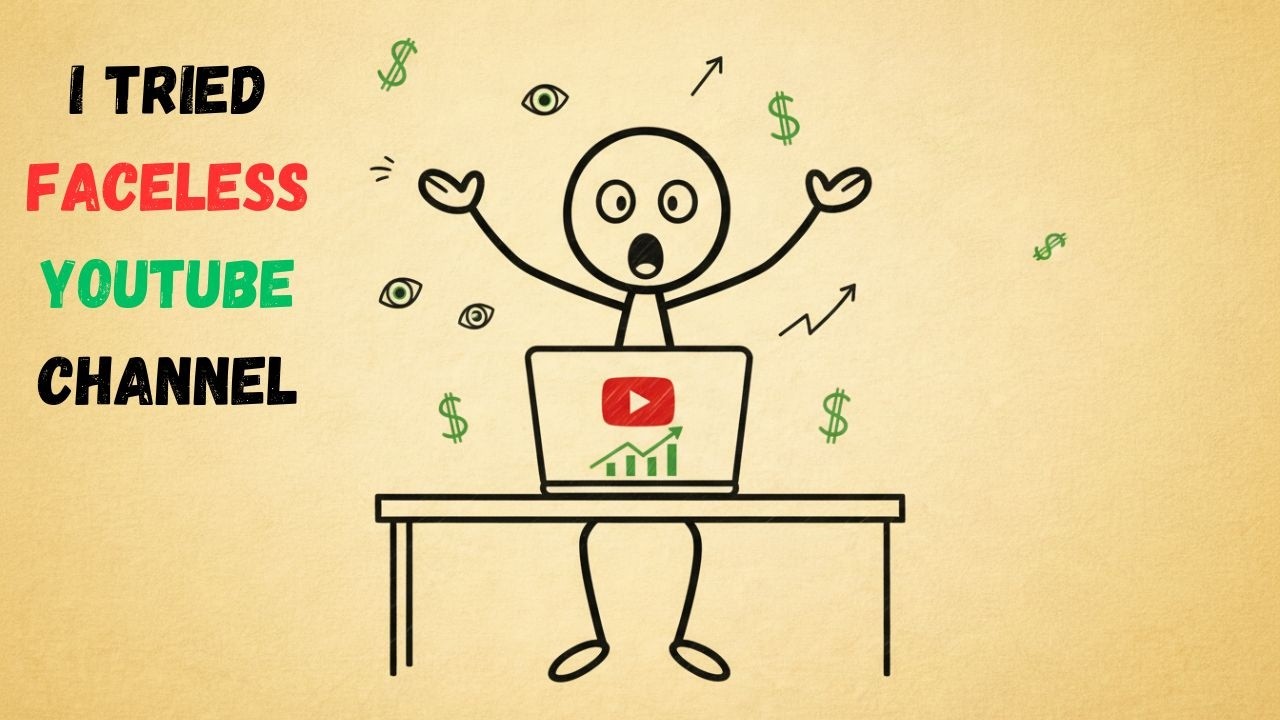 I Tried Faceless Content on YouTube for 30 Days 😮 | Shocking Results & Earnings