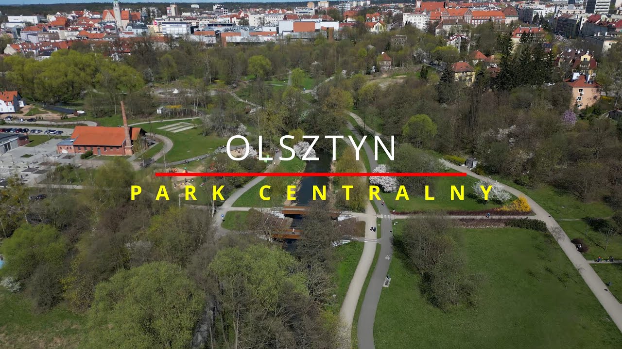 Olsztyn, Park Centralny | Central Park | DJI Mini 3 Pro 4K