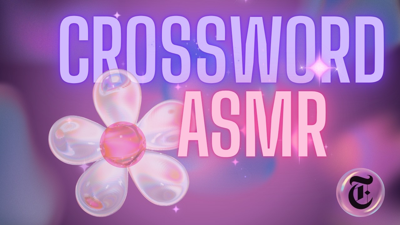 monday crossword asmr (whisper ramble/mic scratching)