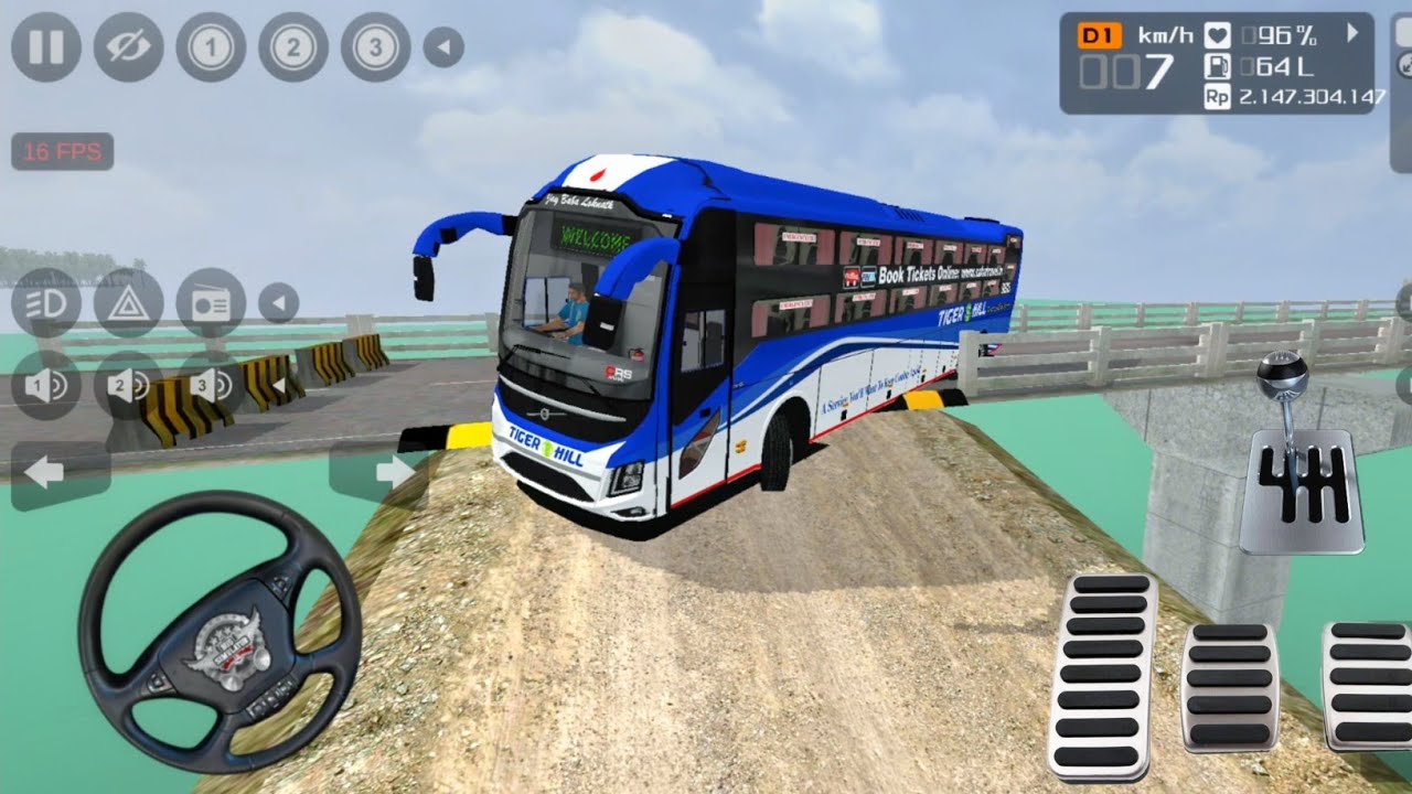 VOLVO SLEEPER BUS Mod For Bussid - Speed Breaker Road Map in Bus Simulator Indonesia Bus Game 