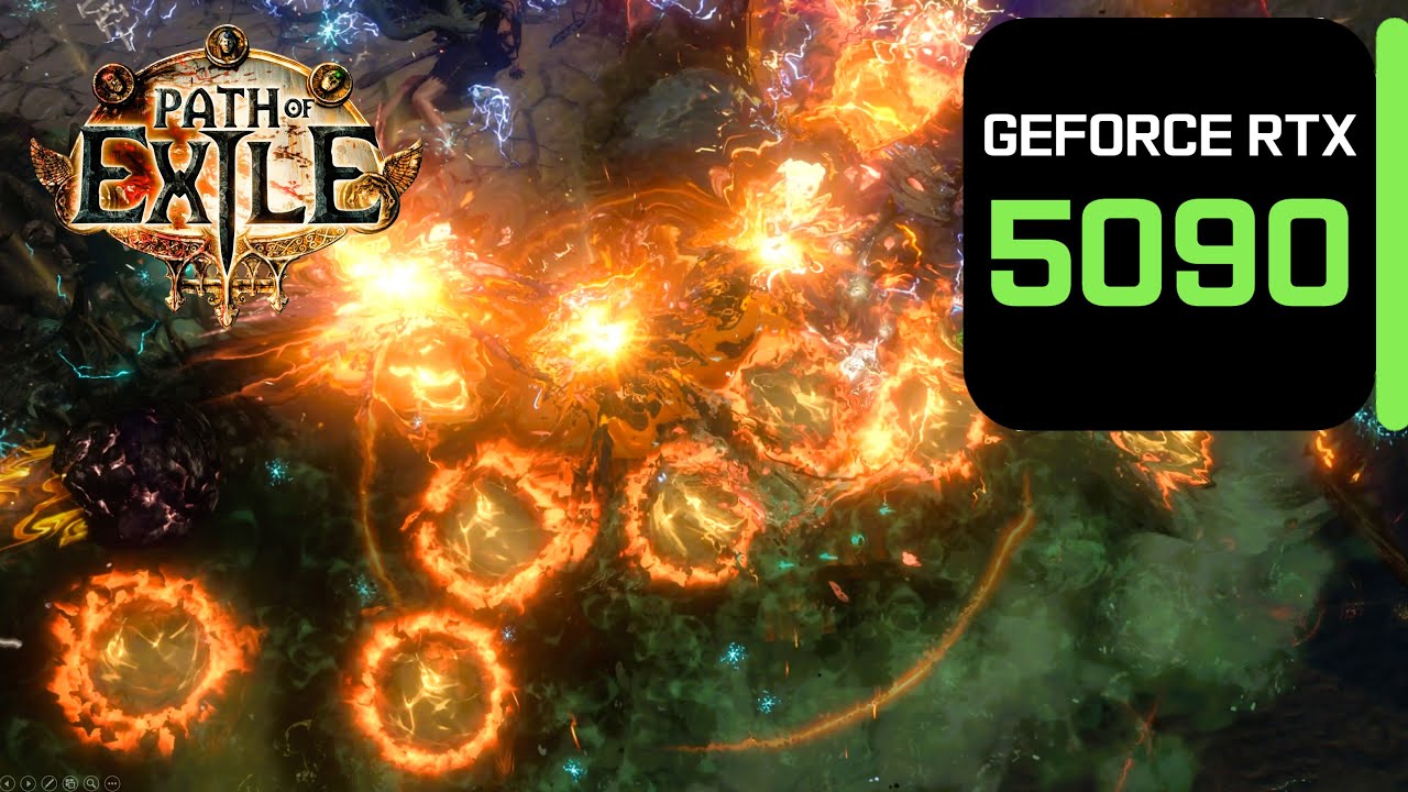 Path of Exile 1 (3.27) Volatile Dead - RTX 5090 + 9950X3D benchmark (4K) DLAA(O)