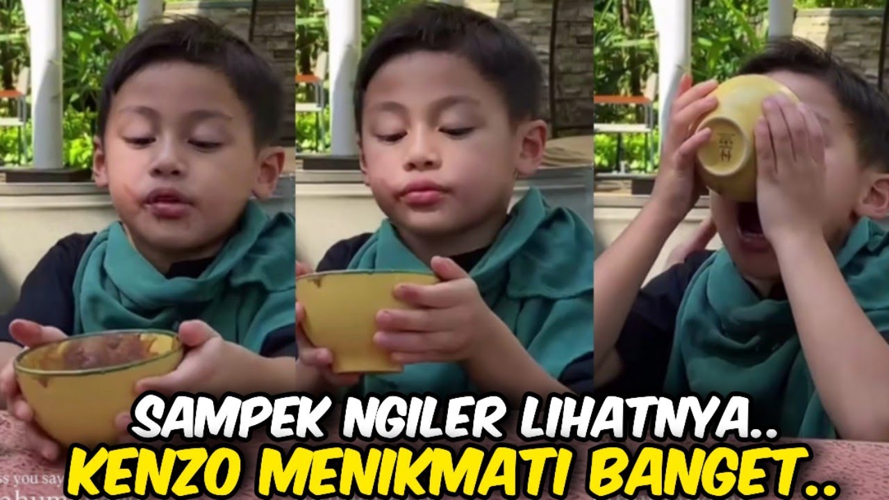 HINGGA TETES TERAHIR ‼️LIHAT CARA KENZO MENIKMATI MAKANANYA YUUMYYY.. @galerikiano 