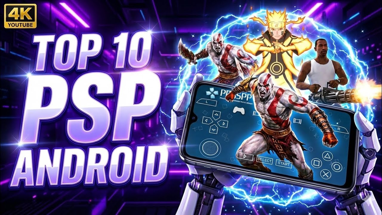 TOP 10 Mejores Juegos de PSP para Android (Gráficos HD) | PPSSPP 2026👾🎮