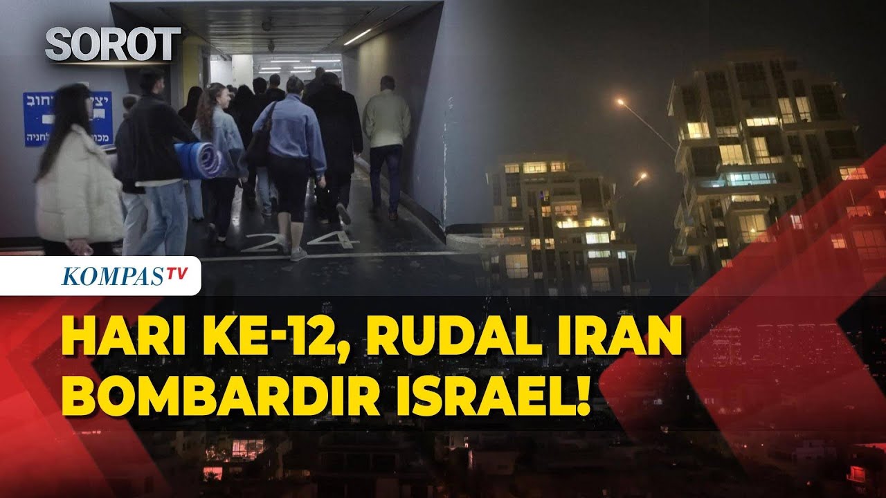 Perang Hari ke-12! Rudal Iran Bombardir Tel Aviv, Sirene Meraung Bikin Warga Cari Perlindungan