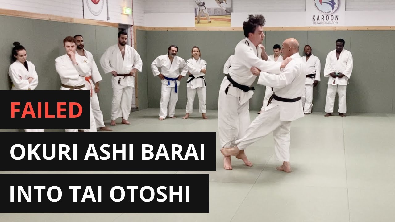 Failed Okuriashi Barai into Tai Otoshi