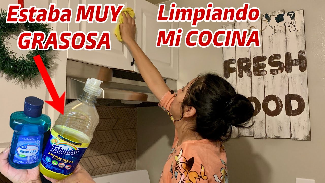💥 LIMPIE LA GRASA DE LOS GABINETES TENIAN MUCHA GRASA| LIMPIANDO MI COCINA, ESTUFA GABINETES