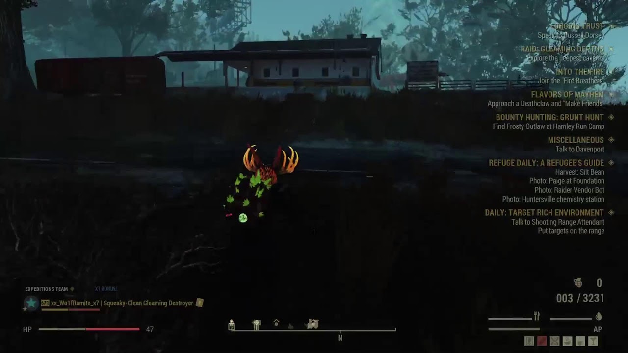 Fallout76 |Day 9 on that daily masks glowing time hourly Fasnacht event