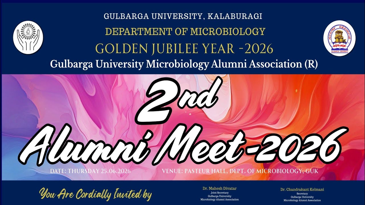 2nd Alumni meet -2026 | Department of Microbiology Gulbarga university Kalaburagi