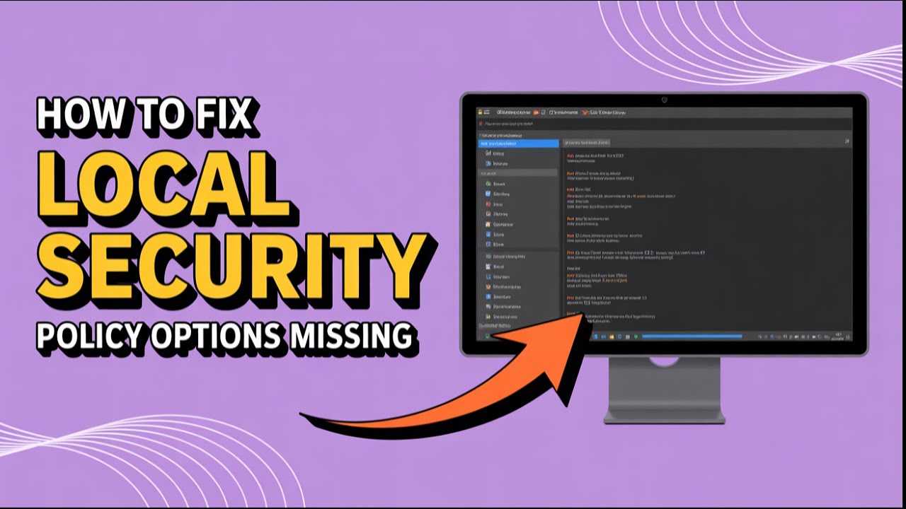 Fix Local Security Policy Options Missing in Windows [Step-by-Step Guide]
