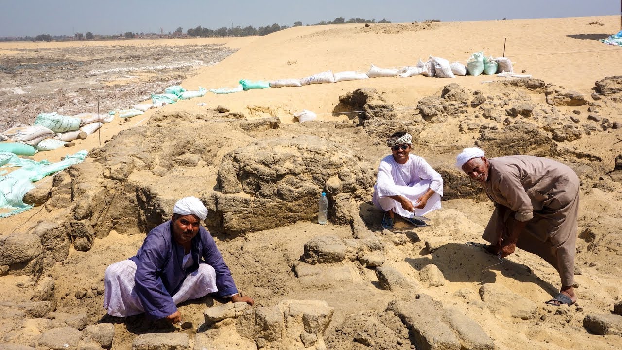 Excavating in Egypt